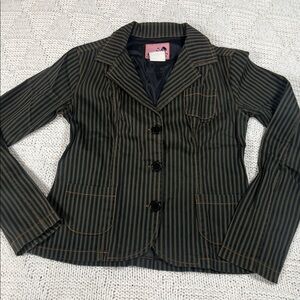 SERIOUS CLOTHING Striped Blazer